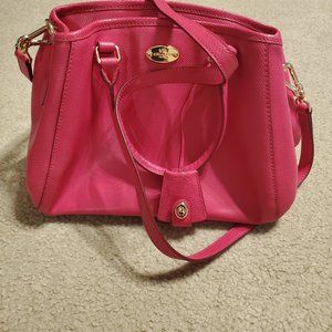 Coach pink Margot handbag